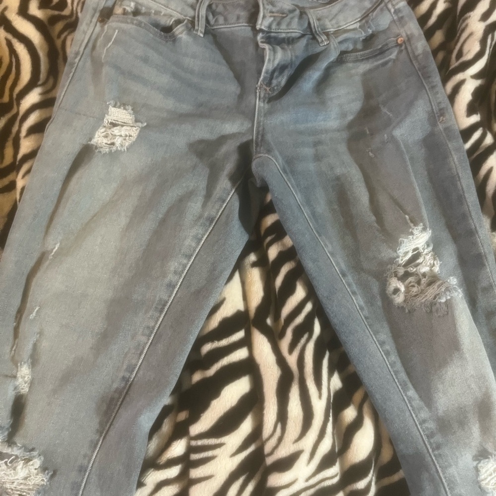 Dear John Light Blue Distressed Skinny Jeans